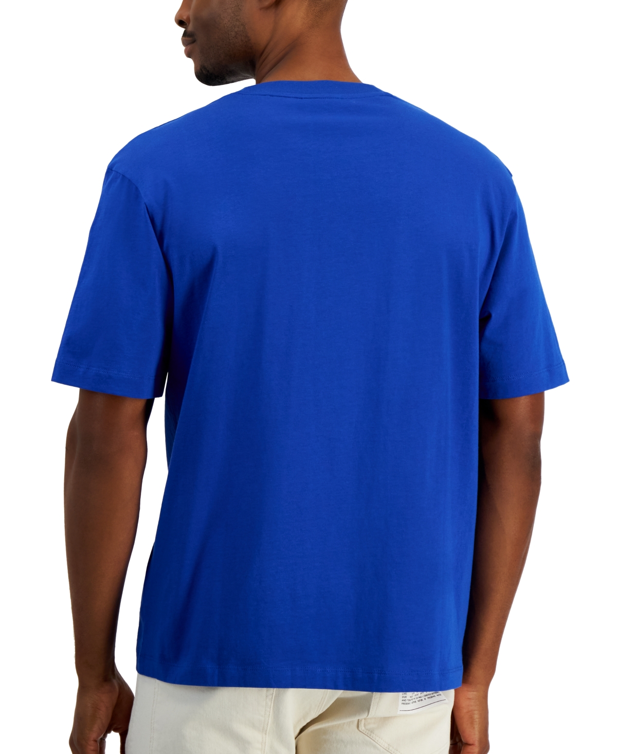 Shop Hugo By  Boss Men's Short Sleeve Crewneck Logo Graphic T-shirt In Open Blue