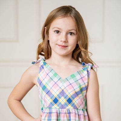 Big Girls Hope and Henry Sleeveless Bow Shoulder Swing Dress