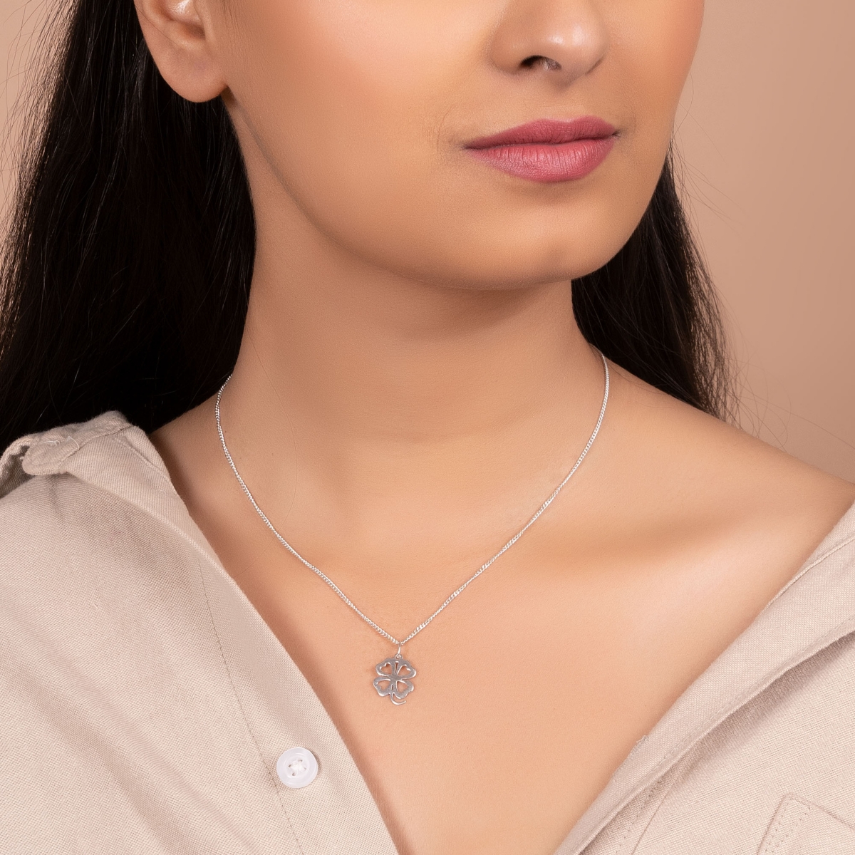 Bling Jewelry Celtic Saint Patrick Heart Flower Shamrock Good Luck Charm Four Leaf Clover Pendant Necklace For Women Sterling Silver