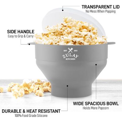 Collapsible Popcorn Maker with Lid