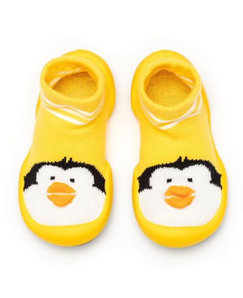 Обувь Komuello Boy First Walk Sock Shoes Penguin-Yellow для девочек-малышей
