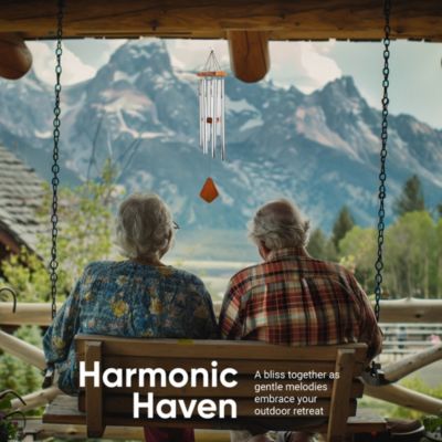 Premiere Grande Wind Chimes - 6-Tube E Pentatonic Scale Outdoor Wind chime