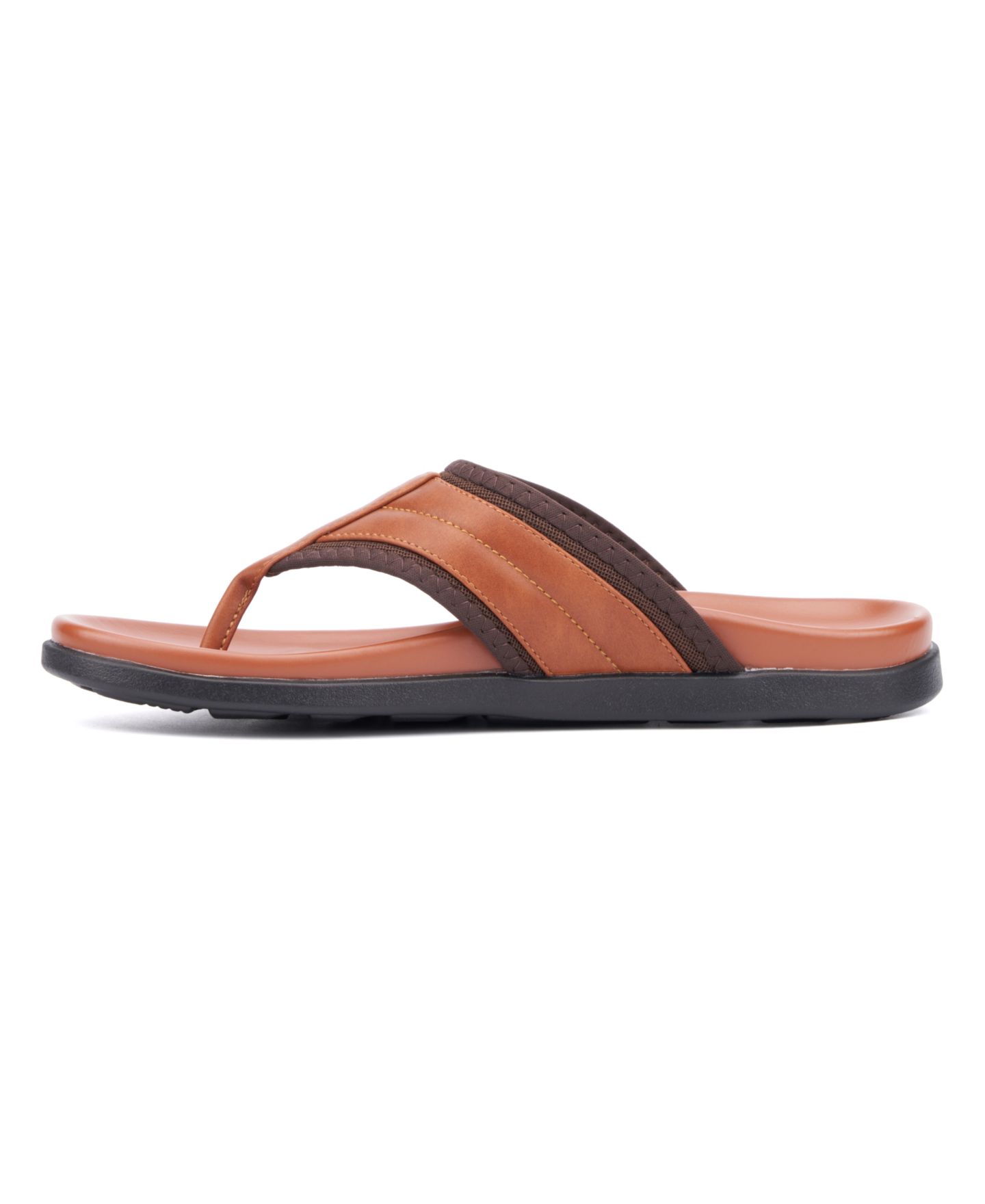 Мужские сандалии New York & Company Maxx Flip-Flop, цвет: Коньячный — фото 8