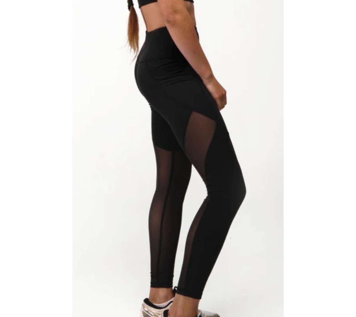 High-Rise Mesh Legging with Pockets