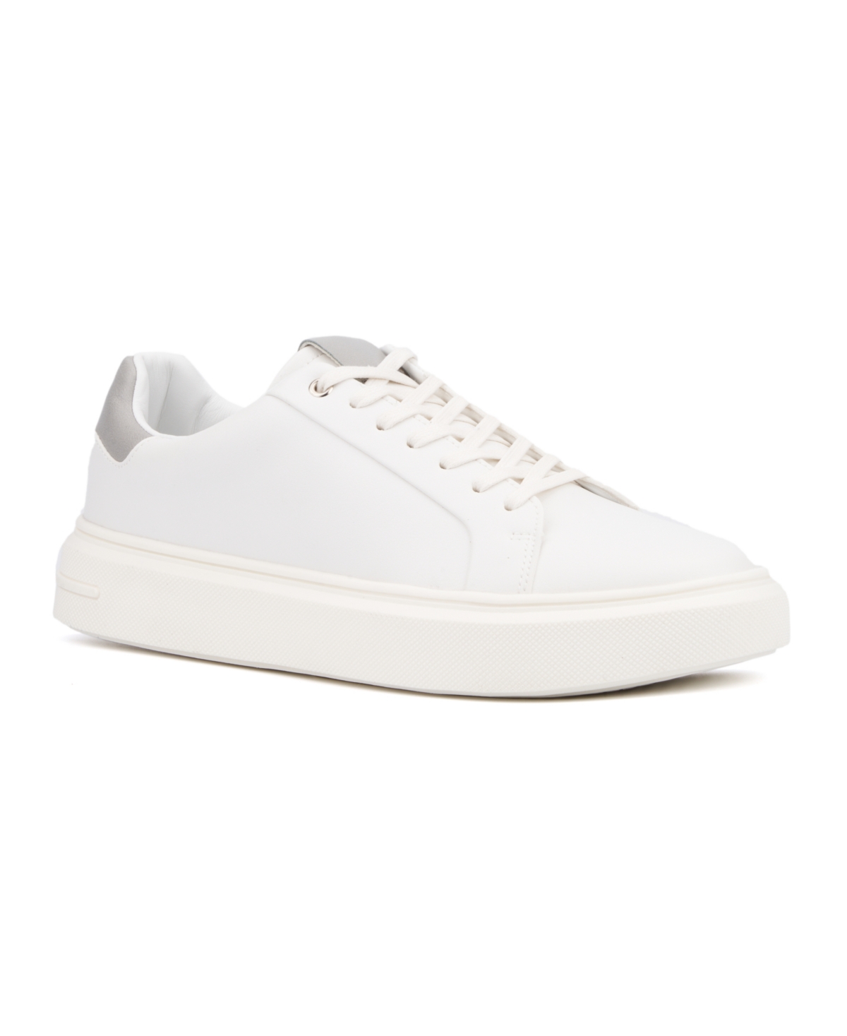 Shop New York And Company Men's Alvin Low Top Sneakers In White
