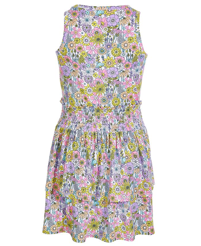 Epic Threads Big Girls Bloom Floral-Print Smocked Dress, Created for ...