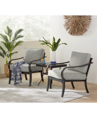 St Croix Outdoor 3-pc Lounge Chair Set (2 Lounge Chairs + 1 End Table)