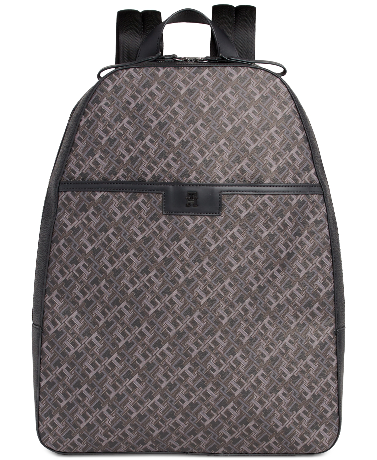 Tommy Hilfiger Men's Monogram Dome Backpack In Black