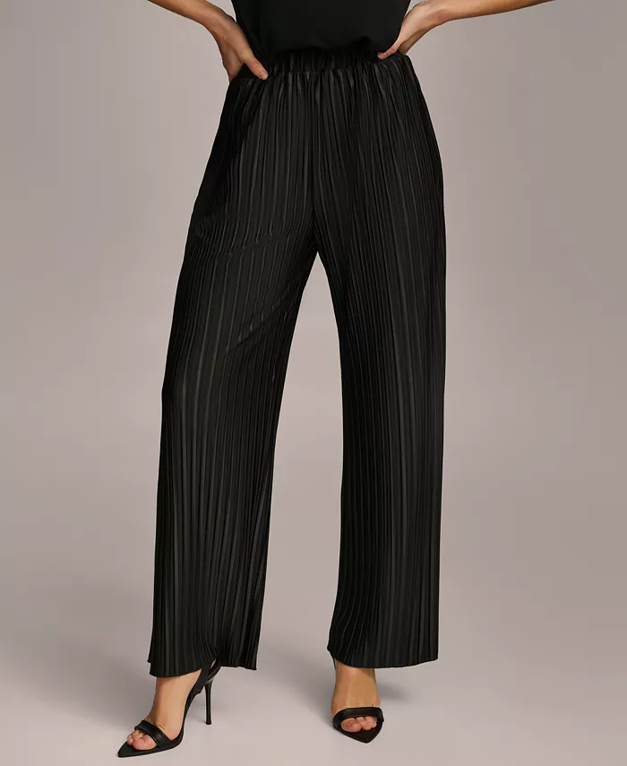 Women's Pull-On Pleated Wide Leg Pants