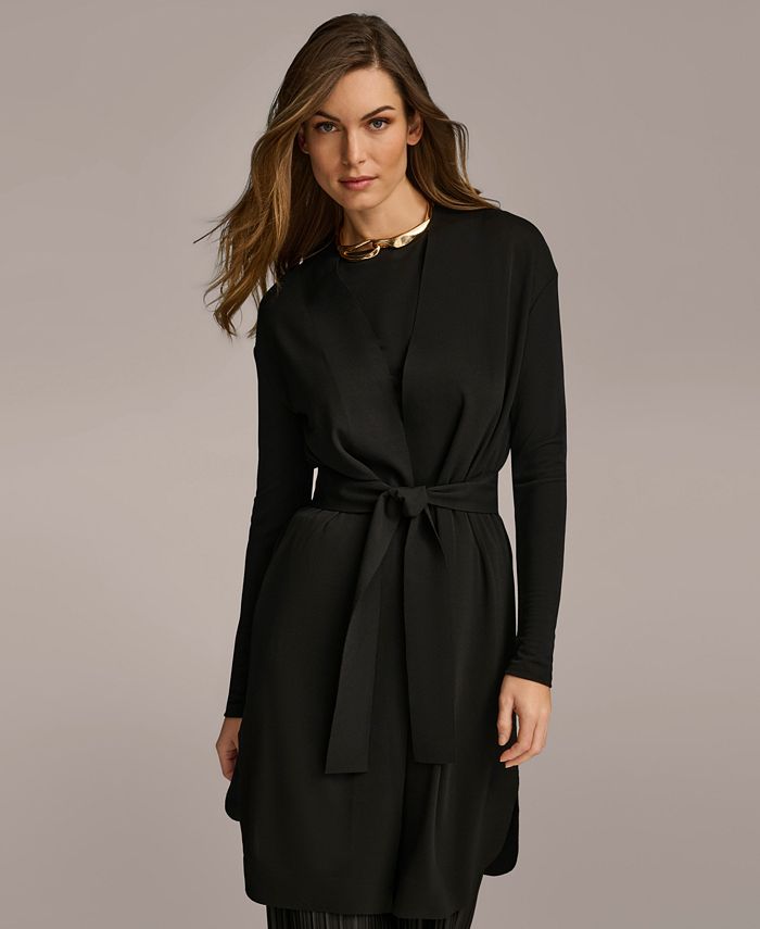 Donna karan wrap top sweater