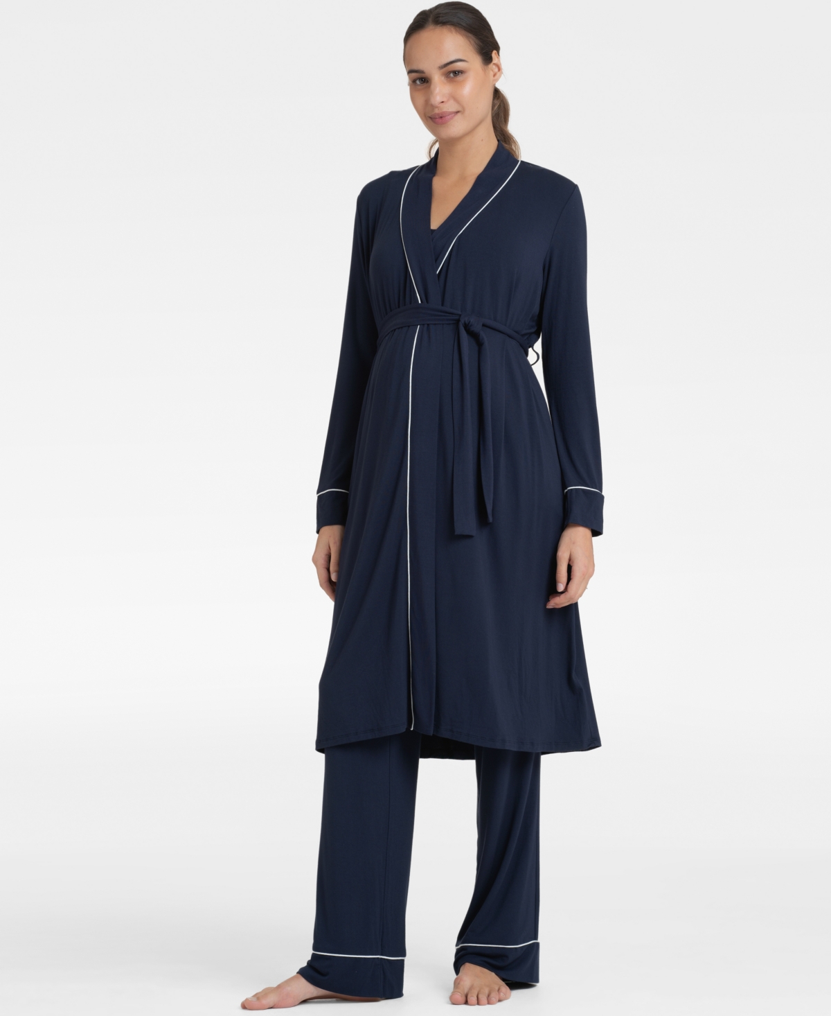 SERAPHINE WOMEN'S MATERNITY JERSEY LOUNGEWEAR, 3-PIECE SET 