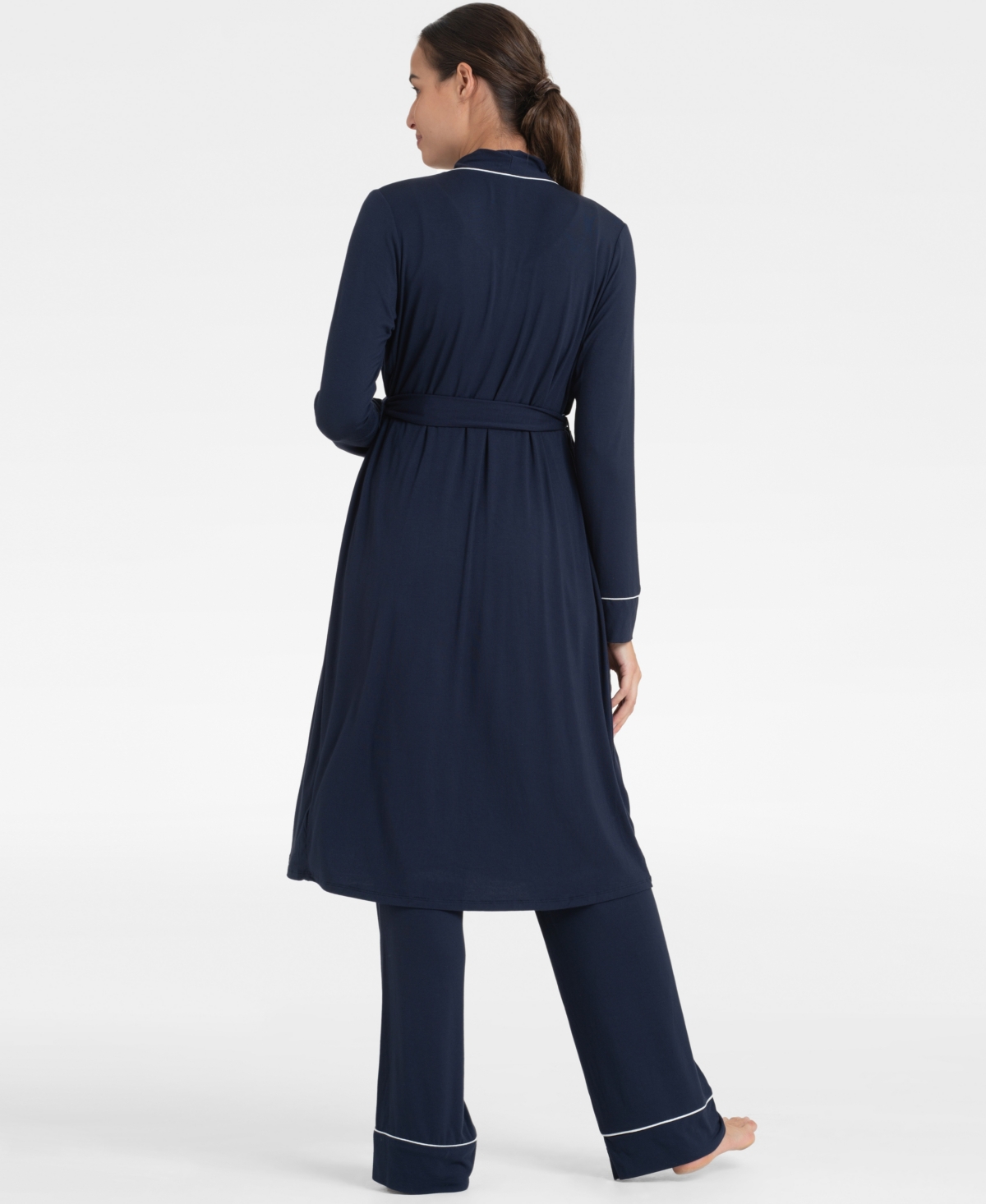 Shop Seraphine Women's Maternity Jersey Loungewear, 3-piece Set In Navy