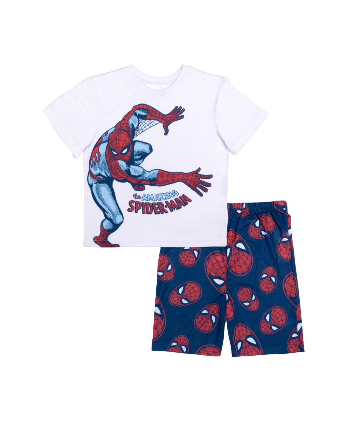 Shop Spider-man Little Boys 2pc Pajama Shorts Set In Assorted
