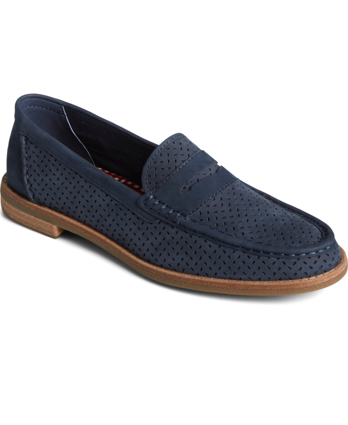 Women's Seaport Penny Leather Navy Loafers - Navy