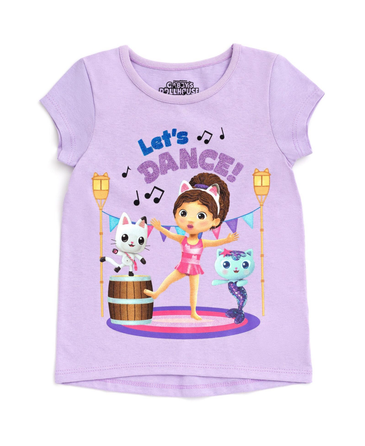 DreamWorks Gabby's Dollhouse Girls 3 Pack T-Shirts Toddler Child -/ purple / pink