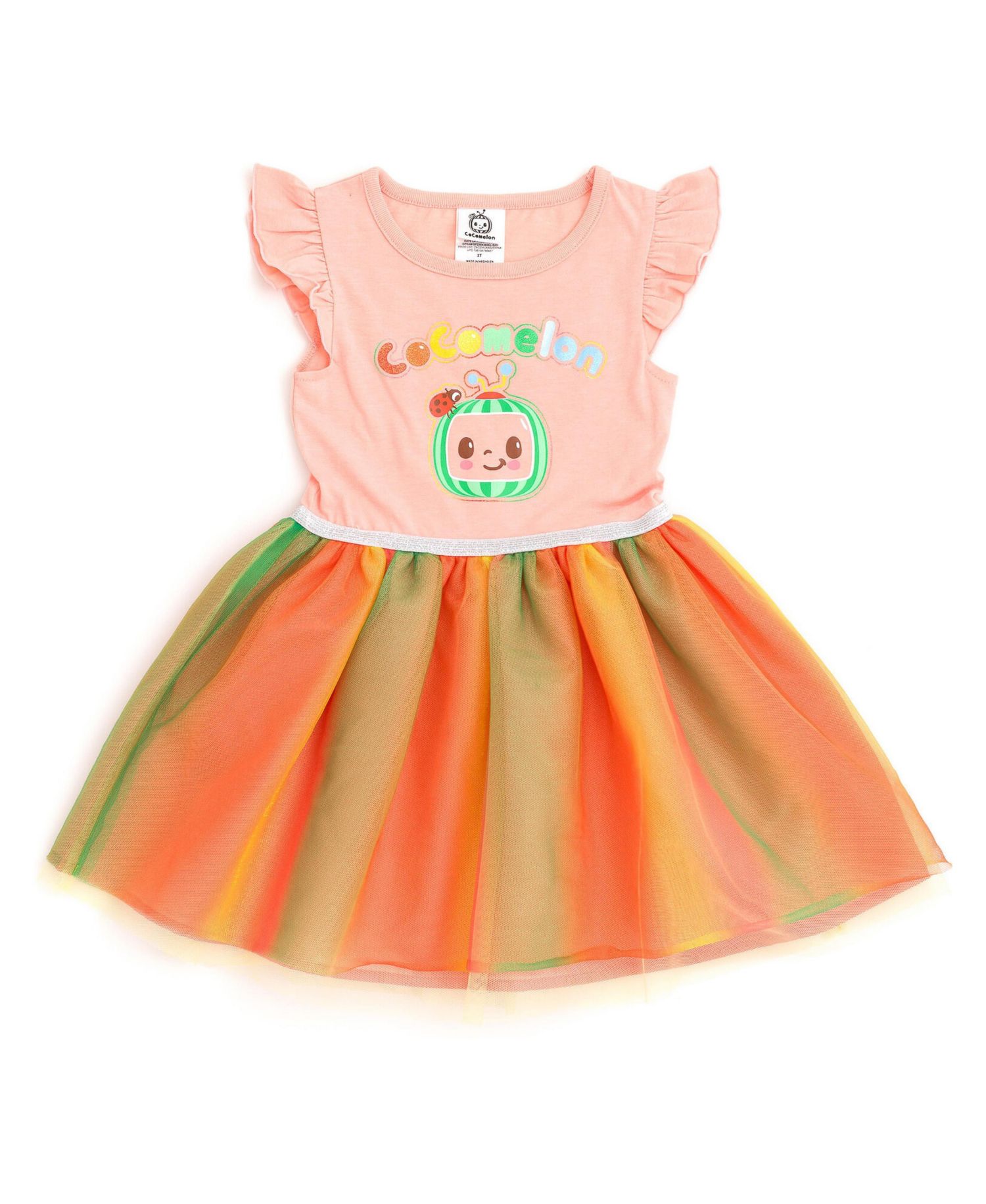 Toddler Girls Tulle Dress Logo Pink