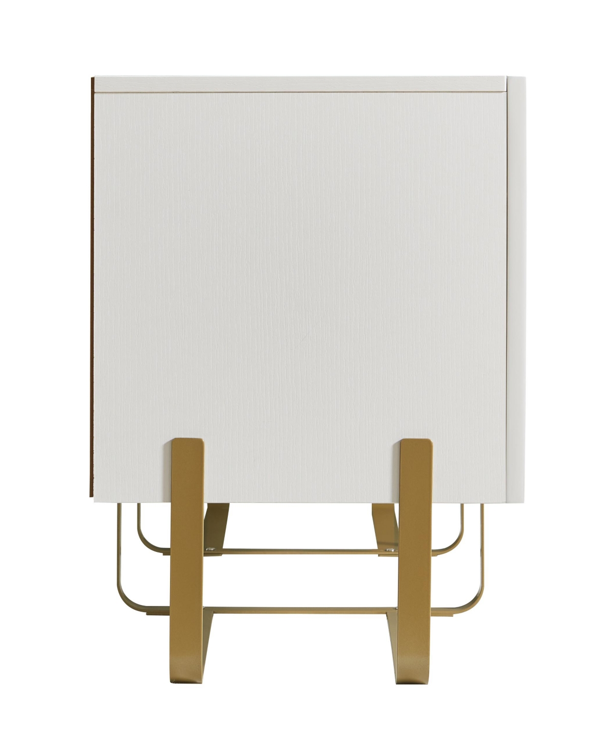 Furniture of America Mdf Milo Modern Composite Three Cabinet Tv Stand - Vintage-Like Gold