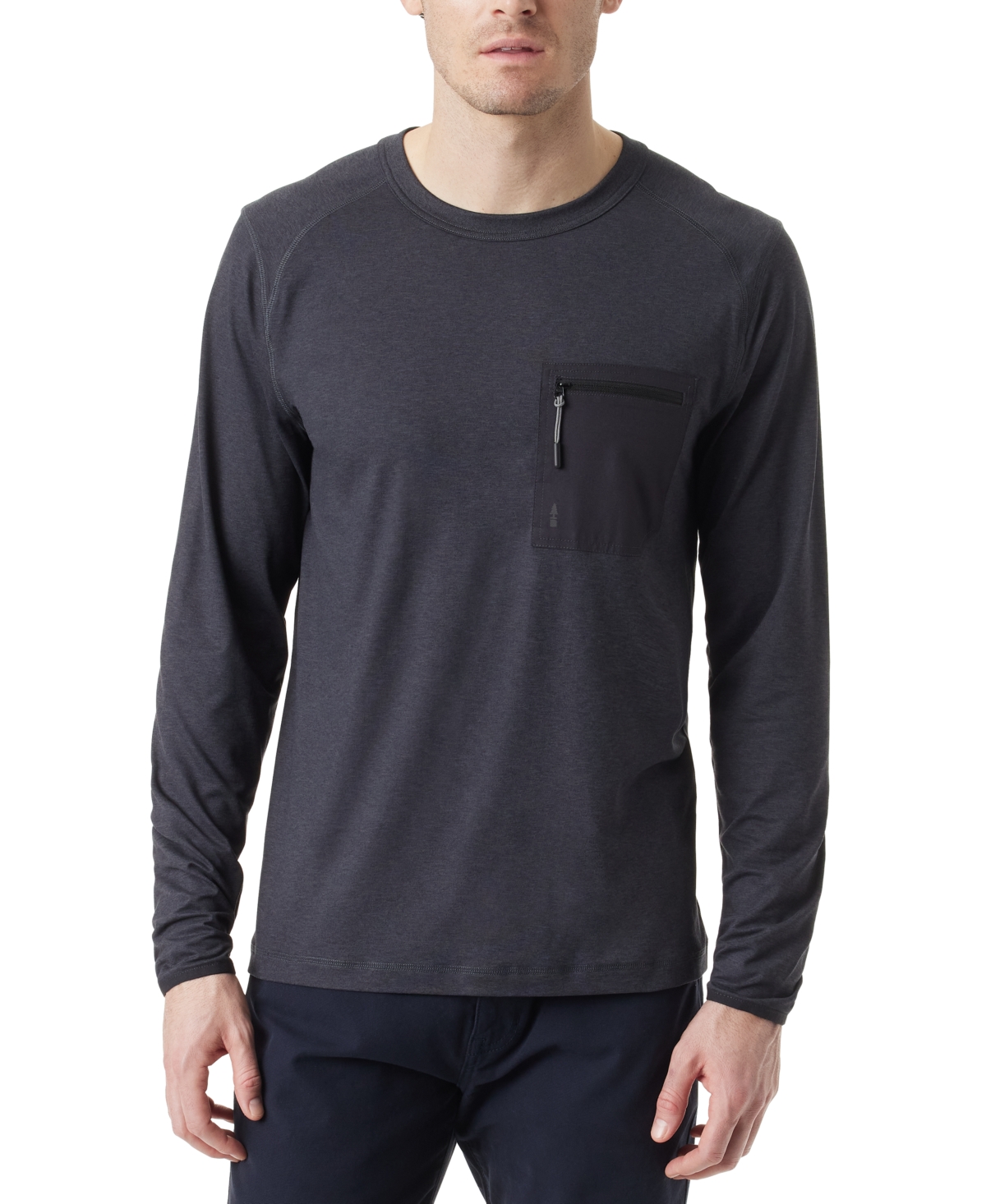 Shop Bass Outdoor Men's Long-sleeve Utili-tee T-shirt In Black Beauty