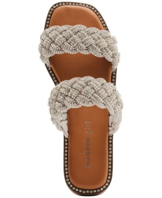 Piaa Braided Embellished Slide Flat Sandals
