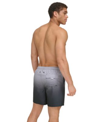 Men's Gradient Striped 7" Volley Swim Trunks