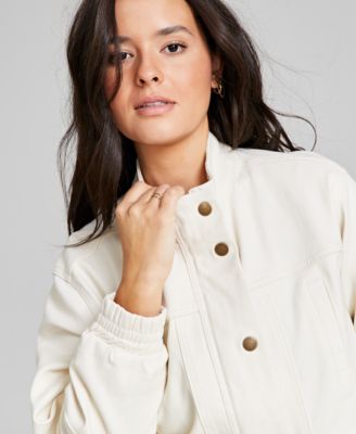 Women's Denim Bomber Jacket