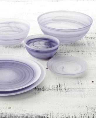 La Jolla Glass Bread & Butter Plates, Set of 4
