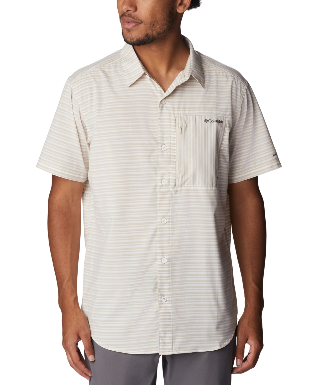 Columbia Men's Twisted Creek Iii Short-sleeve Shirt In Ancient Fossil