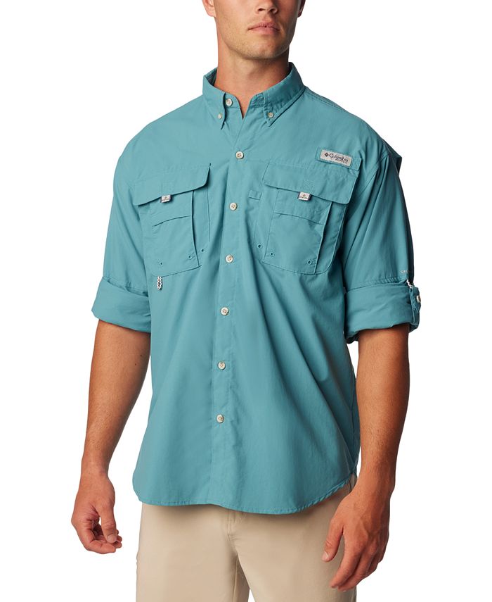 Columbia Men's PFG Bahama II Long Sleeve Shirt - L - Blue
