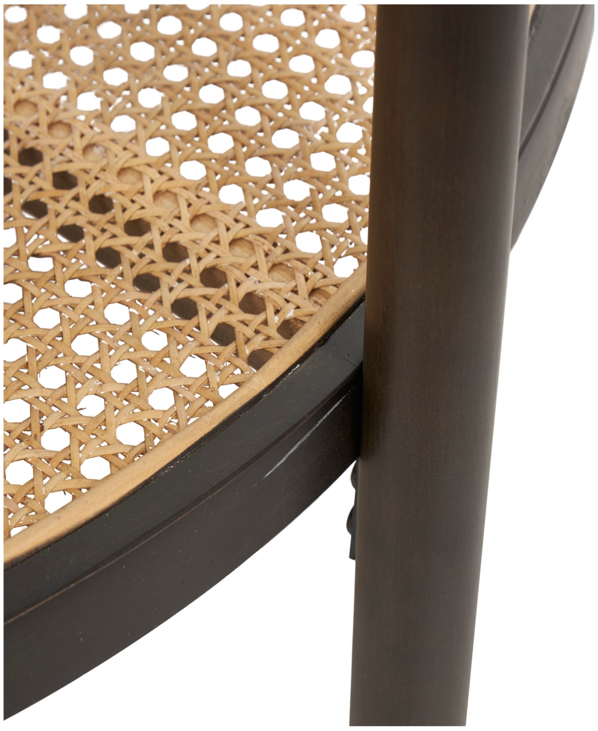 Rosemary Lane 34" X 34" X 17" Rattan Pressed Tempered Glass Top Coffee Table In Brown