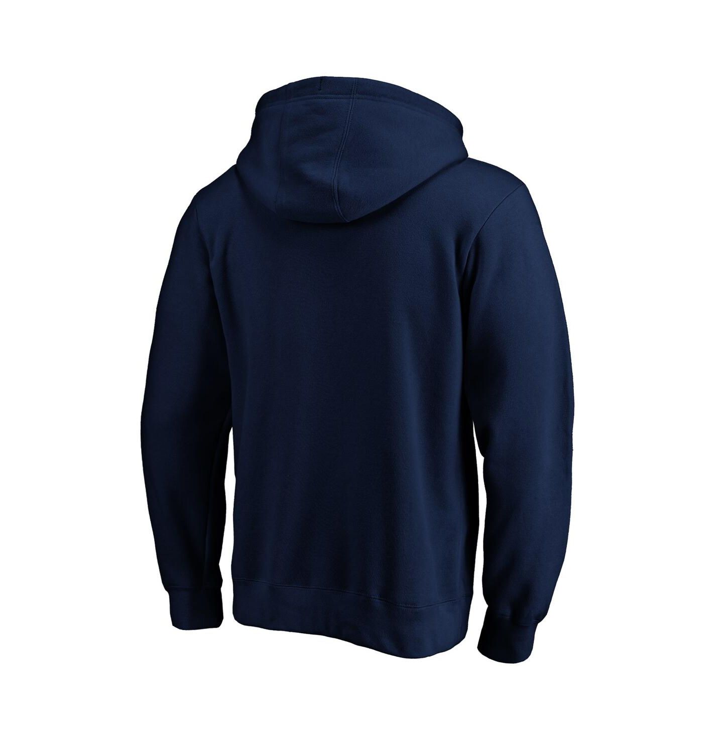 Мужское худи Fanatics Navy New England Patriots Primary Logo Fitted Pullover — фото 2