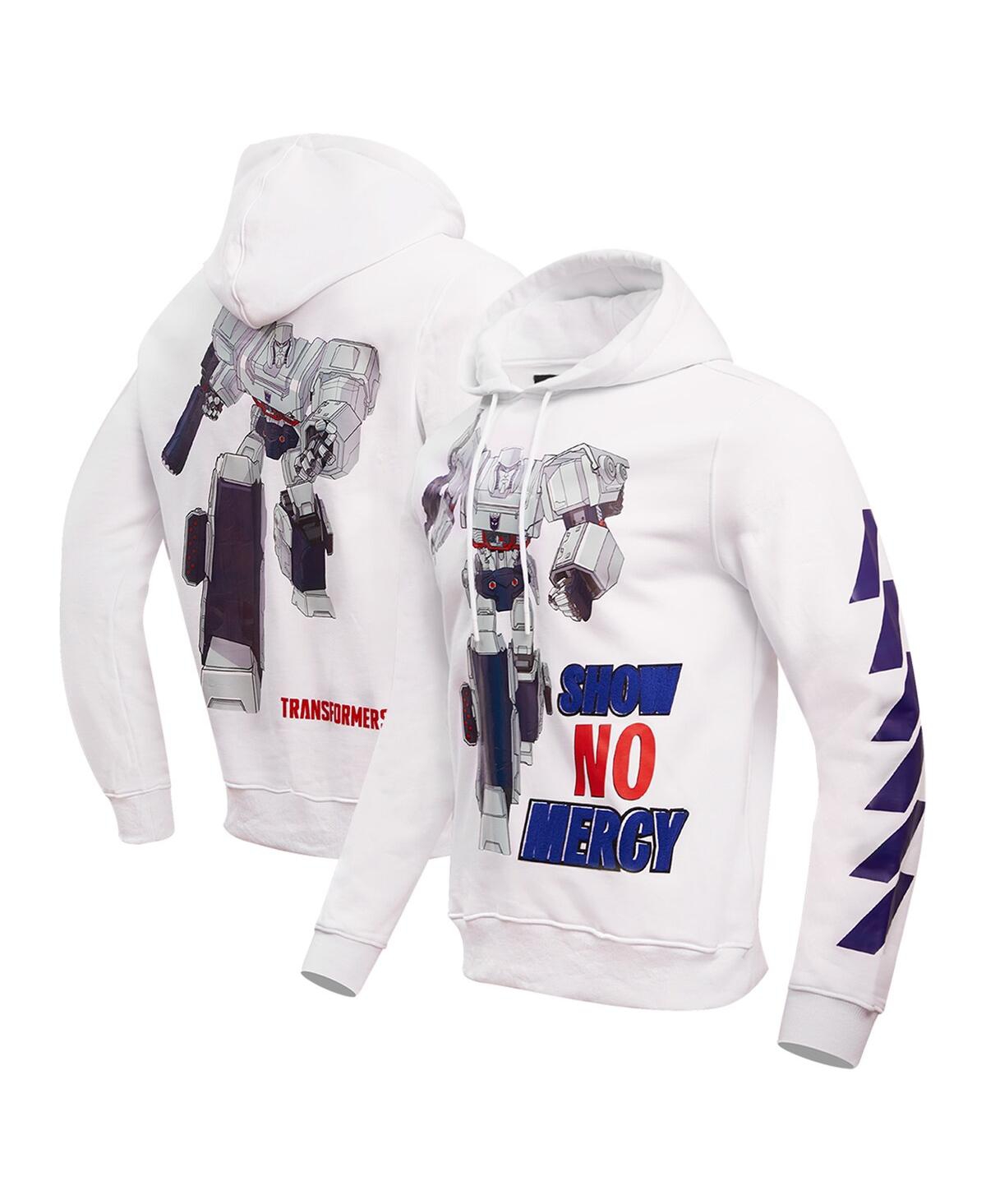 Freeze Max Men's And Women's  White Transformers No Mercy Pullover Hoodie