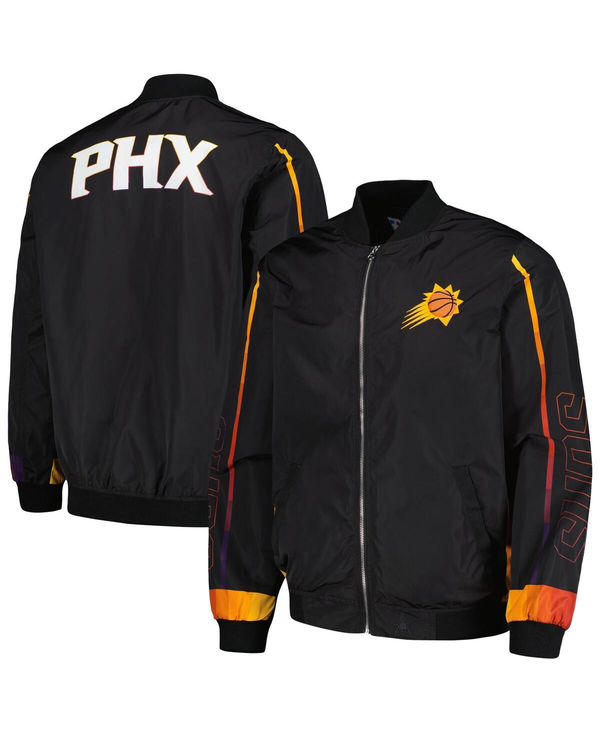 Men's Jh Design Black Phoenix Suns Full-Zip Bomber Jacket - Black