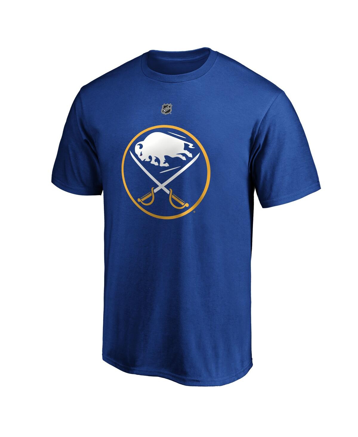 Shop Fanatics Men's  Jeff Skinner Royal Buffalo Sabres Authentic Stack Name And Number T-shirt