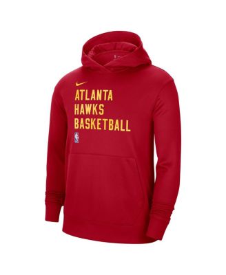 Men's and Women's Red Atlanta Hawks 2023/24 Performance Spotlight On-Court Practice Pullover Hoodie