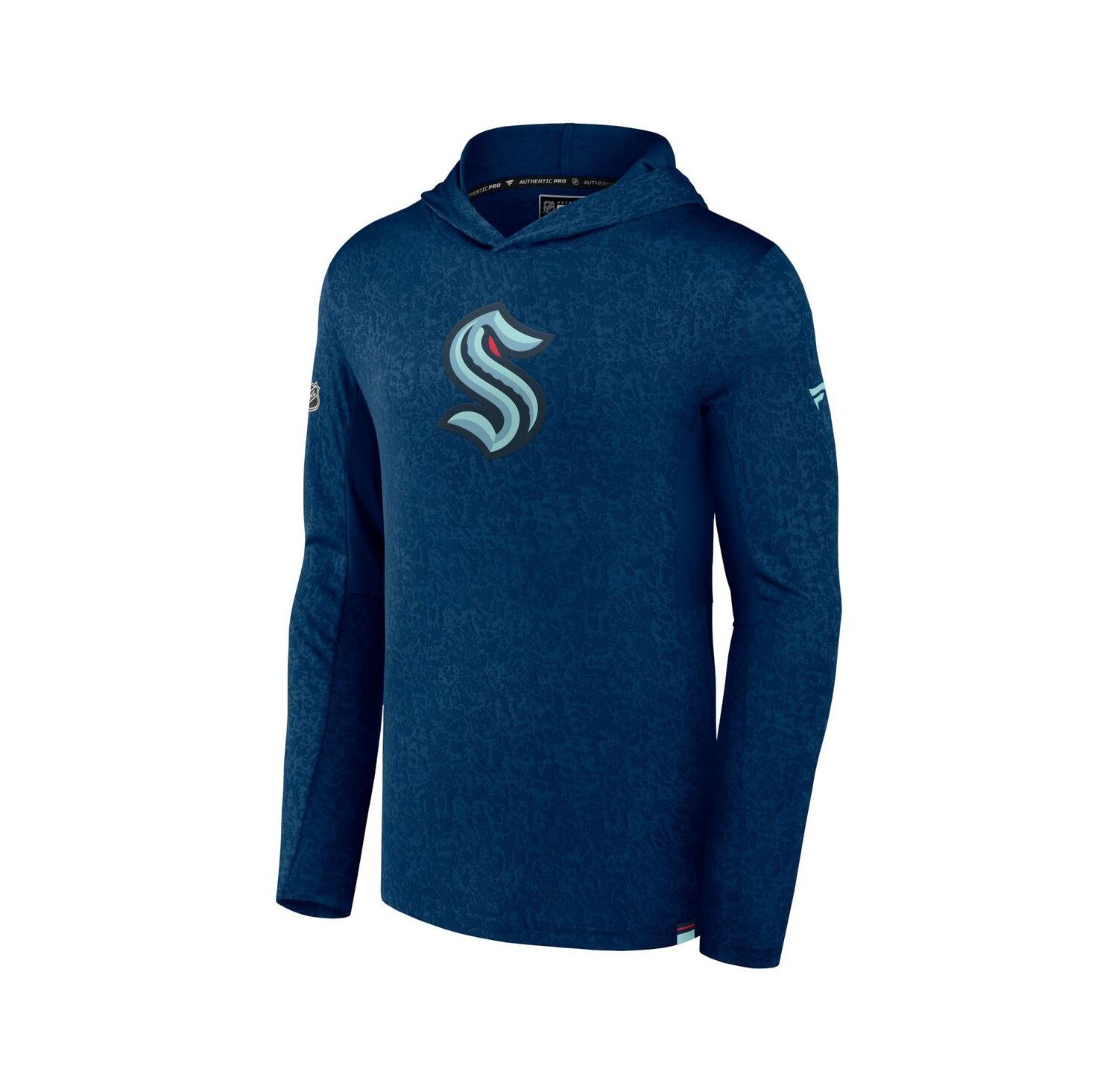 Men's Deep Sea Blue Seattle Kraken Authentic Pro Lightweight Pullover Hoodie