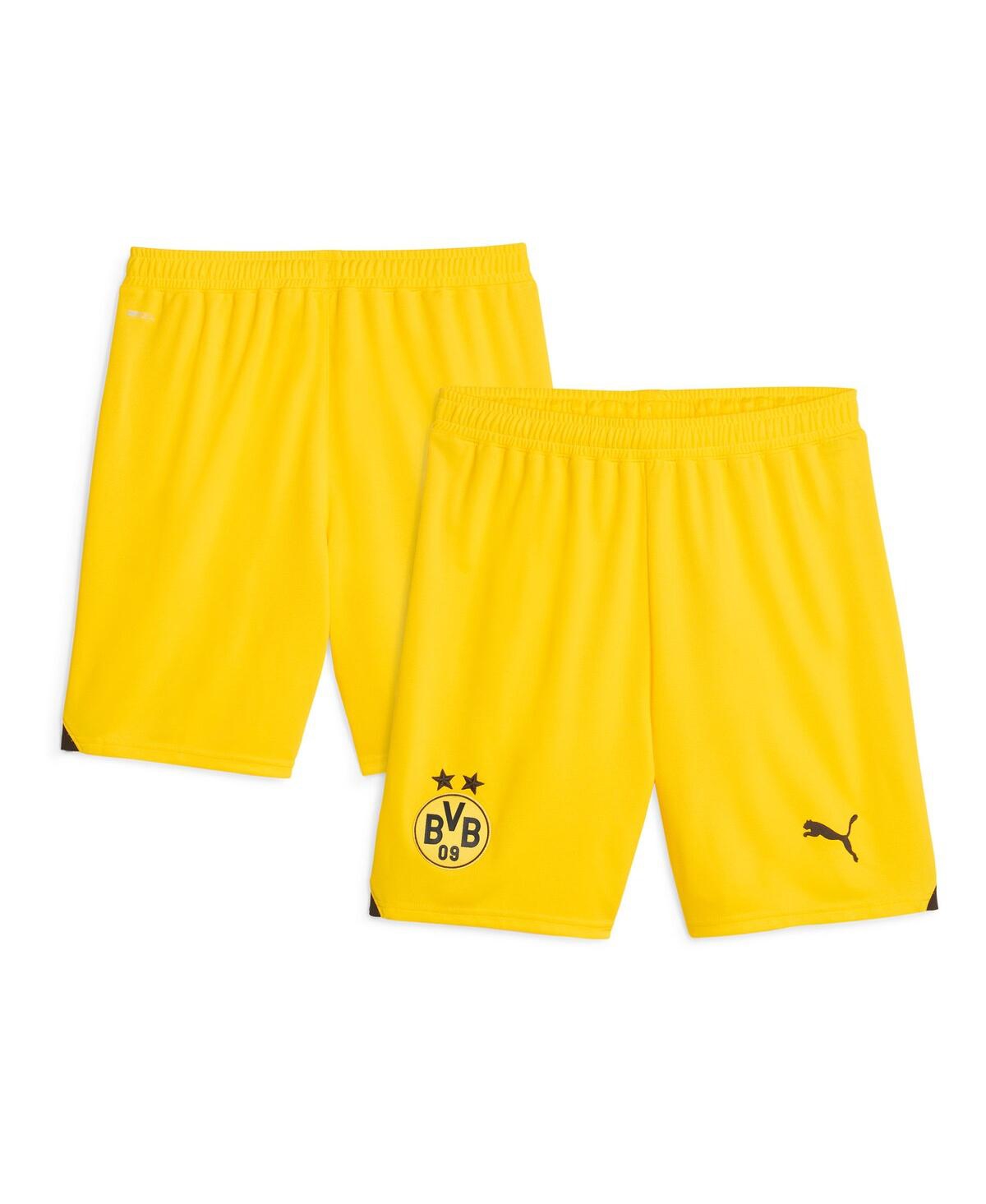 Men's Puma Yellow Borussia Dortmund 2023/24 Home Replica Shorts - Yellow