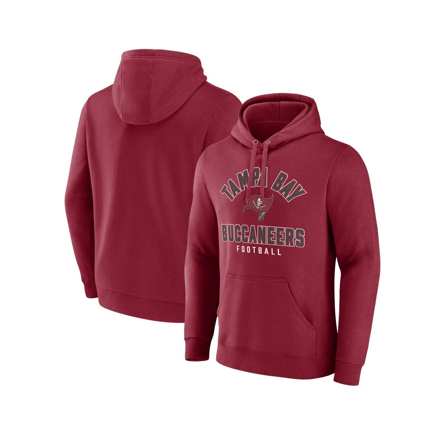 Men's Red Tampa Bay Buccaneers Between the Pylons Pullover Hoodie