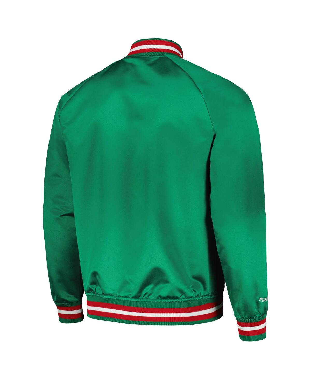 Shop Mitchell & Ness Men's  Green Milwaukee Bucks Hardwood Classics Throwback Wordmark Raglan Full-snap Ja