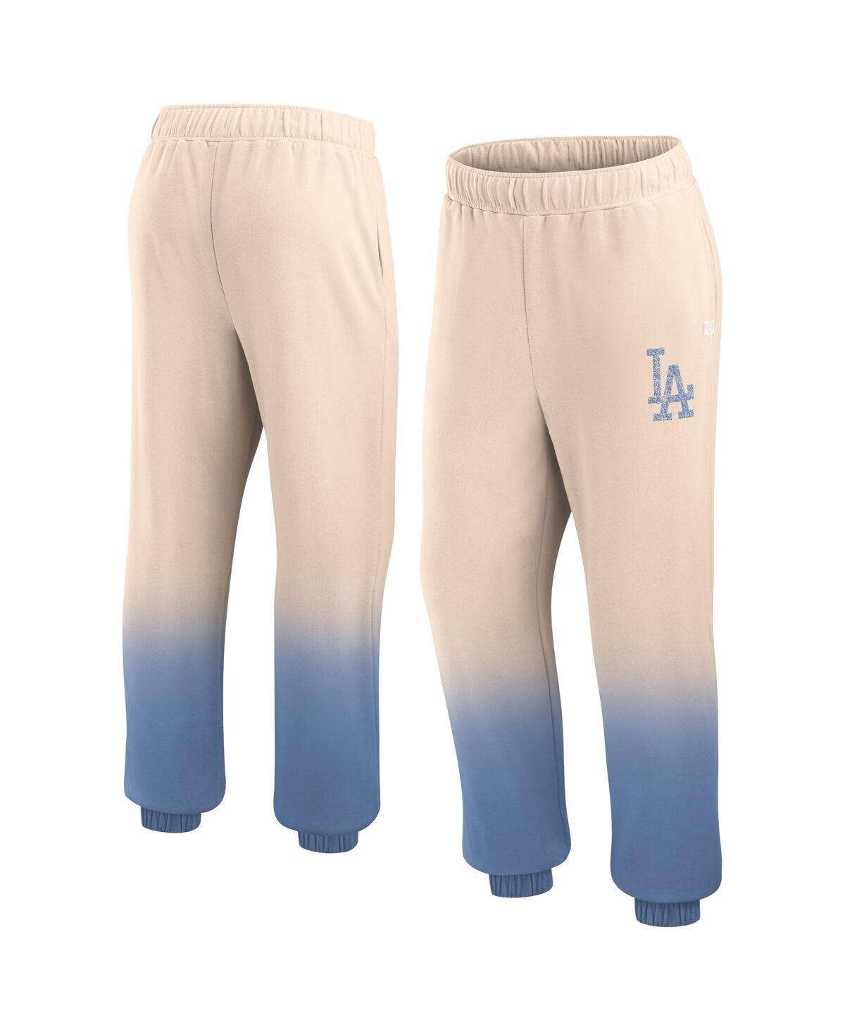 Fanatics Women's  Tan, Royal Distressed Los Angeles Dodgers Luxe Ombre Lounge Pants In Tan,royal