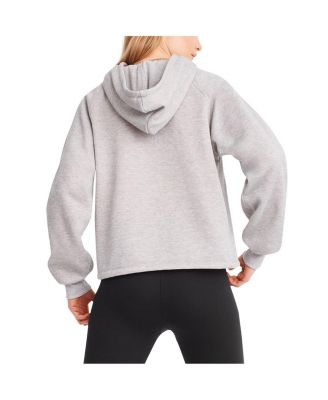 Women's Heather Gray New York Giants Debbie Dolman Raglan Pullover Hoodie