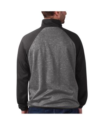 Men's Black Vegas Golden Knights Runners&nbsp;Raglan Full-Zip Track Jacket