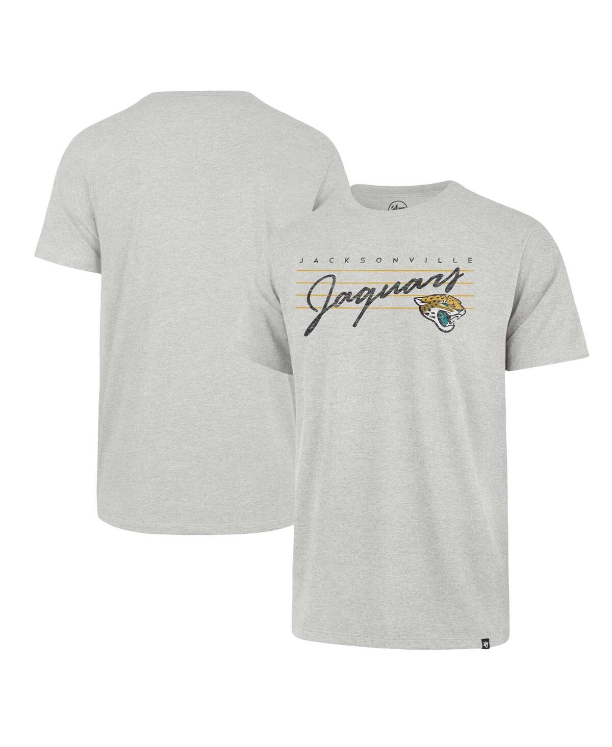 47 Brand Men's ' Gray Distressed Jacksonville Jaguars Downburst Franklin T-shirt