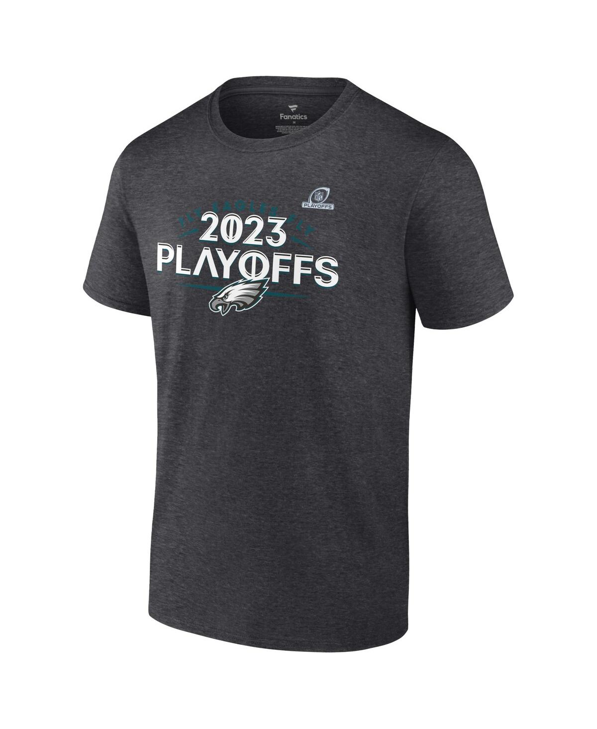 Men's FanaticsPhiladelphia Eagles 2023 Nfl Playoffs T-shirt - Heather Charcoal