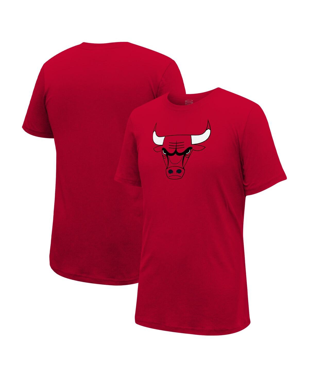 Shop Stadium Essentials Men's And Women's  Red Chicago Bulls Primary Logo T-shirt