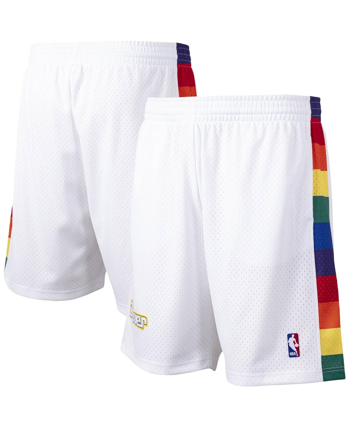 Mitchell & Ness Denver Nuggets Men's Swingman Shorts In White
