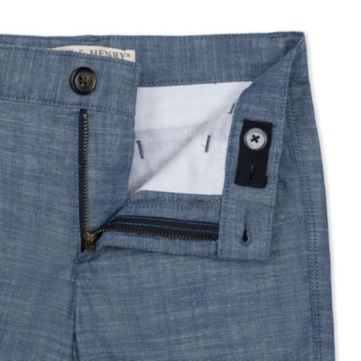 Baby Boys Organic Cotton Chambray Short