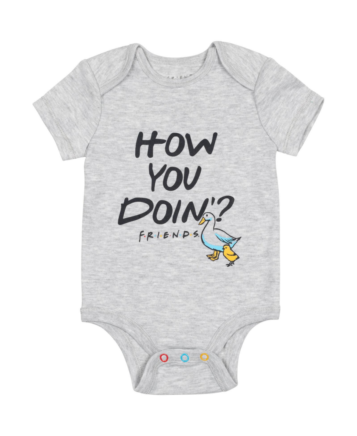 Friends 3 Pack Short Sleeve Bodysuit Infant Boys -/ black / white
