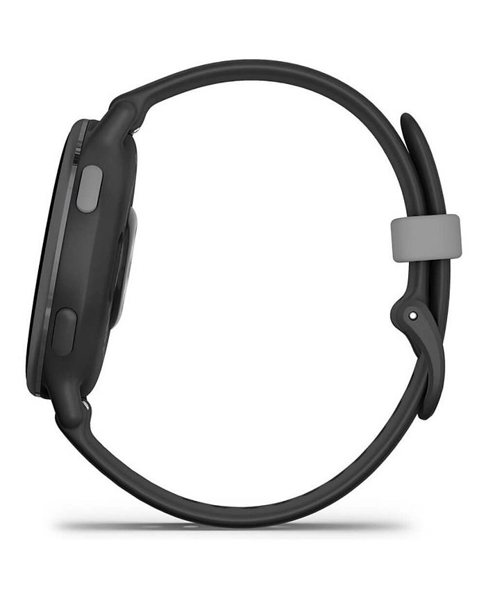 Garmin Fitness Unisex Smart watch Slate Silicone Strap Macy's