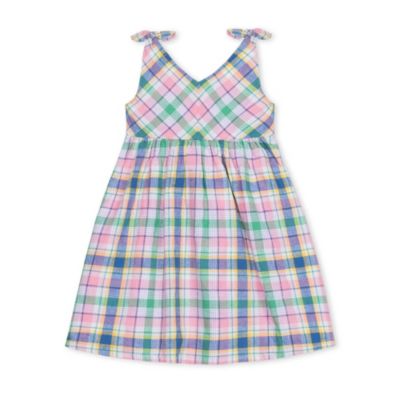 Baby Girls Hope and Henry Sleeveless Bow Shoulder Swing Dress