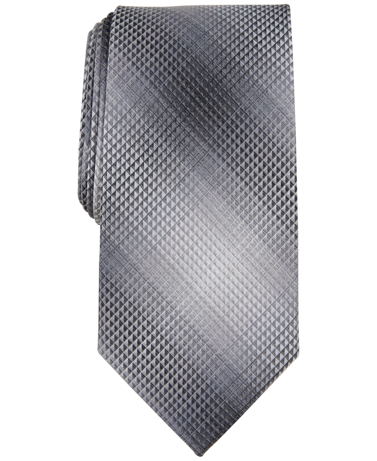 Perry Ellis Men's Lendon Mini-plaid Tie In Black